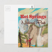 Hot Springs National Park-reisposter Briefkaart (Voorkant / Achterkant)