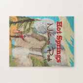 Hot Springs National Park reisposter Magneet Legpuzzel (Horizontaal)