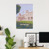 Hot Springs National Park Reisposter Poster (Thuiskantoor)