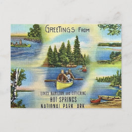 Hot Springs National Park Retro Ansichtkaart Briefkaart