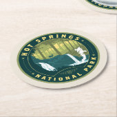 Hot Springs National Park Ronde Kartonnen Onderzetter (Gebogen)