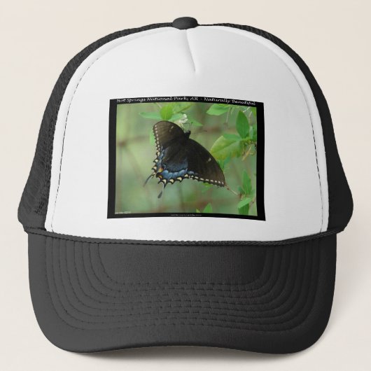 Hot Springs National Park Swallowtail Butterfly Trucker Pet (Voorkant)