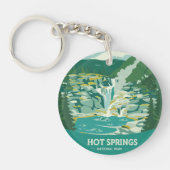 Hot Springs National Park Waterval Sleutelhanger (Voorkant)