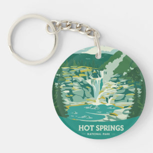 Hot Springs National Park Waterval Sleutelhanger