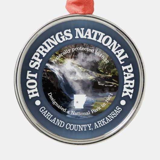 Hot Springs NP Metalen Ornament (Voorkant)