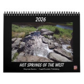 HOT SPRINGS OF THE WEST Calendar Kalender (Hoes)