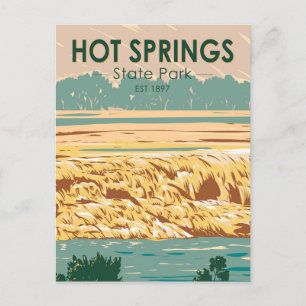 Hot Springs State Park Wyoming  Briefkaart