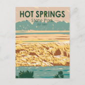 Hot Springs State Park Wyoming Briefkaart (Voorkant)