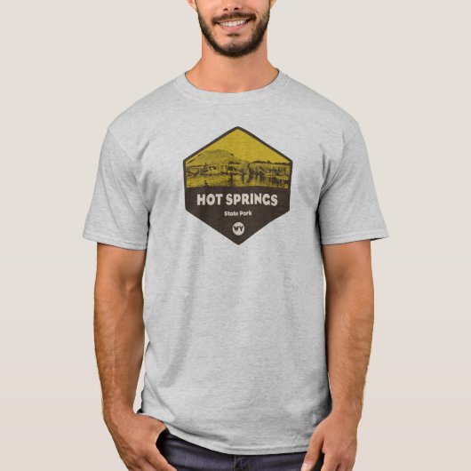 Hot Springs State Park Wyoming T-shirt (Voorkant)