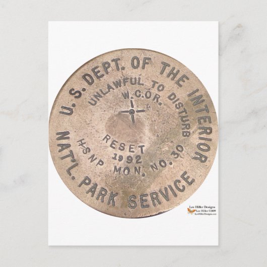 Hot-Springs US Dept of the Interior Gifts Apparel Briefkaart (Voorkant)