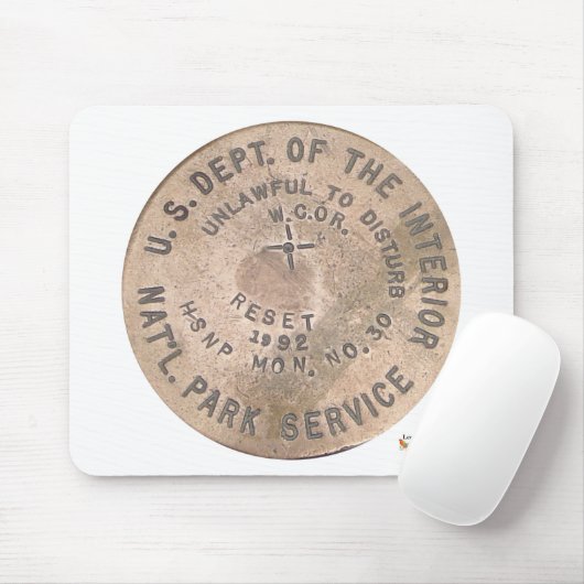 Hot-Springs US Dept of the Interior Gifts Apparel Muismat (Met muis)