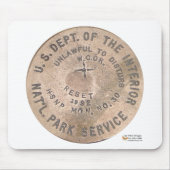 Hot-Springs US Dept of the Interior Gifts Apparel Muismat (Voorkant)