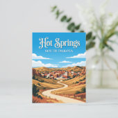 Hot Springs Zuid-Dakota Briefkaart (Staand voorkant)