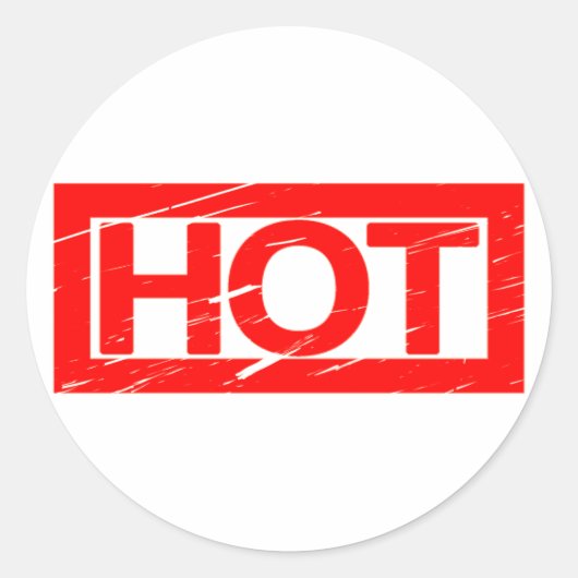 Hot Stamp Ronde Sticker (Voorkant)