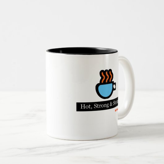 Hot, sterk en steamy - 15 oz. Mok (Voorkant rechts)