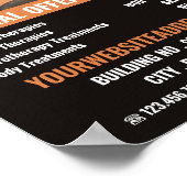 Hot Stone Massage, Massage Therapie Massage salon Poster (Hoek)