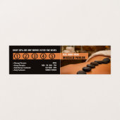 Hot Stone, massage Therapist, Parlor Loyalty Visitekaartje (Buitenkant ongevouwen)