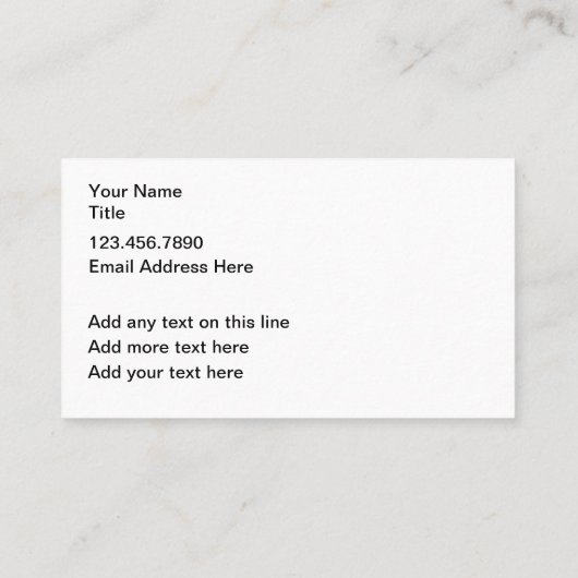 Hot Stone massagetherapie Visitekaartjes (Achterkant)