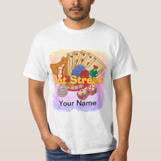 Hot Streak poker T-shirt (Voorkant)