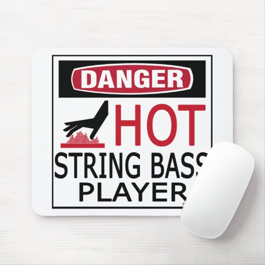 Hot String Bass Player Muismat (Met muis)