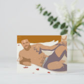 Hot Stud 4 Briefkaart (Staand voorkant)