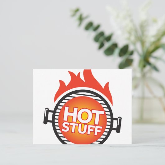 Hot Stuff Briefkaart (Staand voorkant)