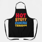 Hot Stuff Coming Through Humor Schort (Voorkant)