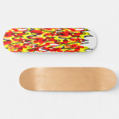 Hot Stuff Fire en Flames Illustrated Design Persoonlijk Skateboard (Horizontaal)
