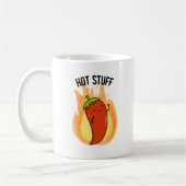 Hot Stuff Funny Red Hot Chili Pepper Pun Koffiemok (Links)