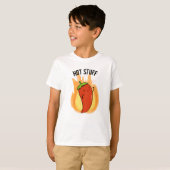 Hot Stuff Funny Red Hot Chili Pepper Pun T-shirt (Voorkant volledig)