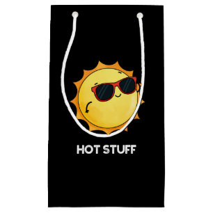 Hot Stuff Funny Sun Pun Dark BG Klein Cadeauzakje