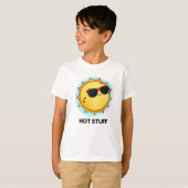 Hot Stuff Funny Sun Pun T-shirt (Voorkant volledig)