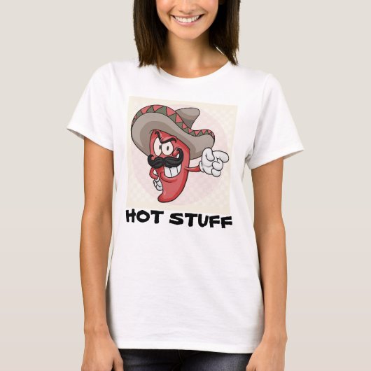 HOT STUFF GRAPPIG PUN T-SHIRT (Voorkant)