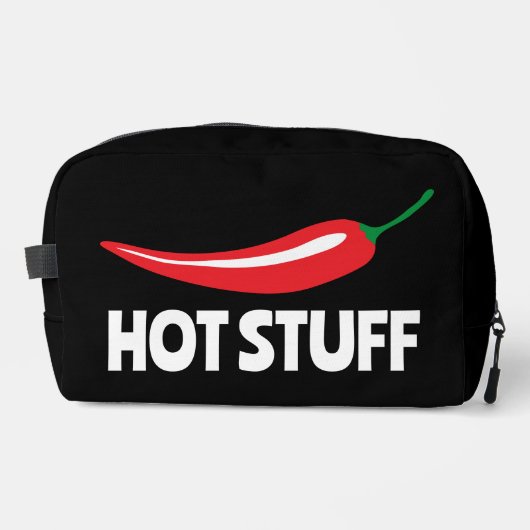 Hot Stuff grappige kruidige rode cayenne chili pep Toilettasje (Voorkant)