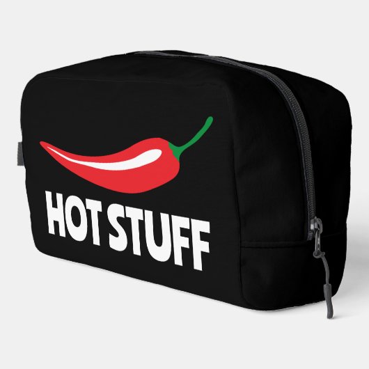 Hot Stuff grappige kruidige rode cayenne chili pep Toilettasje (Rechterhoek)