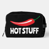 Hot Stuff grappige kruidige rode cayenne chili pep Toilettasje (Achterkant)