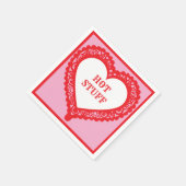 Hot Stuff Hearts Papier servet (Hoek)