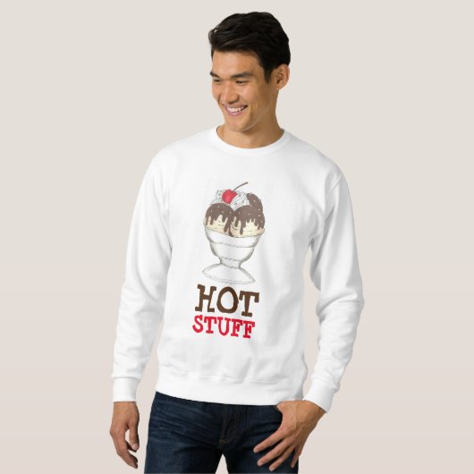 HOT STUFF Ice Cream Hot Fudge Sundae Sweatshirt (Voorkant volledig)