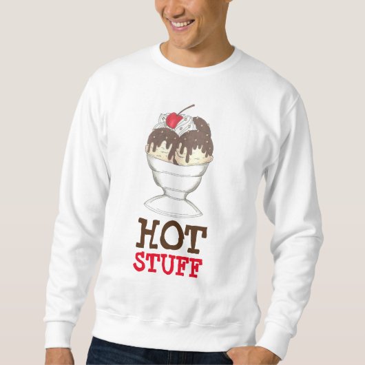 HOT STUFF Ice Cream Hot Fudge Sundae Sweatshirt (Voorkant)