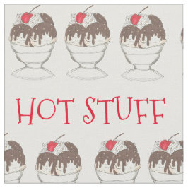 HOT STUFF Ice Cream Sundae Valentijnsdag Food Stof