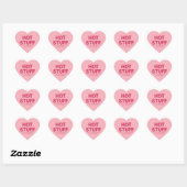 Hot stuff leuke leuke leuke Valentijnsdag conversa Hart Sticker (Vel)
