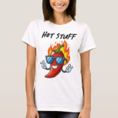 Hot Stuff liefhebber pittig eten T-shirt (Voorkant)
