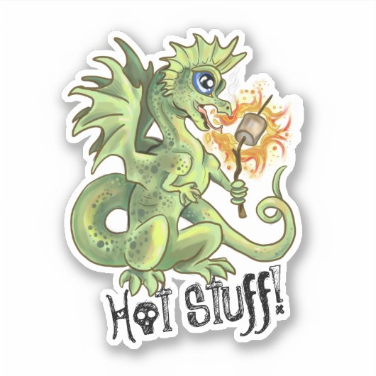 Hot Stuff Lil Dragon Sticker (Voorkant)