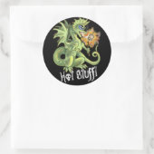 Hot Stuff, lil marshmellow die draak maakt Ronde Sticker (Tas)
