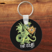Hot Stuff, lil marshmellow die draak maakt Sleutelhanger (Voorkant)