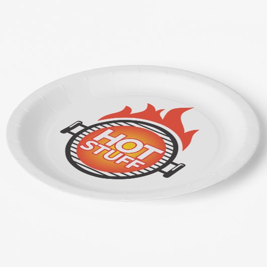 Hot Stuff Papieren Bordje (Gekanteld)