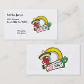 Hot Stuff Spicy Red Pepper Mexico Visitekaartje (Voorkant / Achterkant)