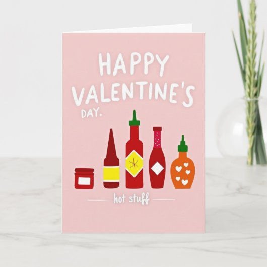 Hot Stuff Valentines Day Card Kaart (Voorkant)