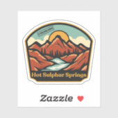 Hot Sulphur Springs, Colorado Sticker (Vel)