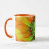 Hot Summer Abstract Colorful Fractal Art Monogram Mok (Links)